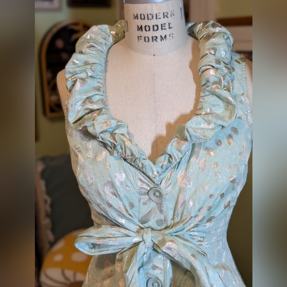 [RARE] Ethereal sparkling fit & flare cocktail dress by Samuel Dong | small - Picture 3 of 11